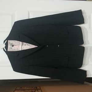 TAHARI Arthur S.Levine Pink Pinstripe Black Blazer